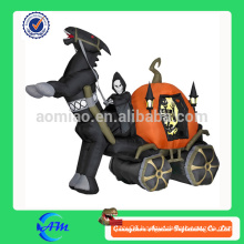 halloween ghost carriage inflatable halloween cartoon for advertising